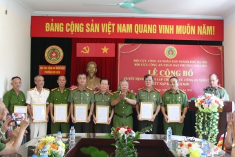 Hà Nội: Hội Cựu CAND phường Kim Liên thành lập 7 Chi hội trực thuộc và kết nạp hội viên mới