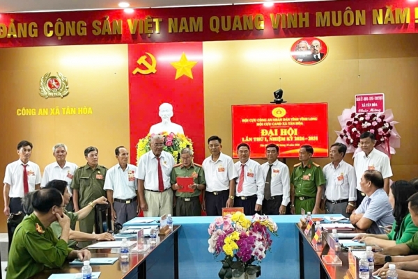 Vĩnh Long: Thành lập Hội Cựu CAND xã Tân Hòa, nhiệm kỳ 2026 - 2031
