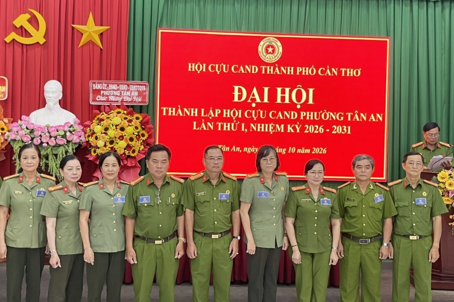 Cần Thơ: Thành lập Hội Cựu CAND phường Tân An, nhiệm kỳ 2026 - 2031