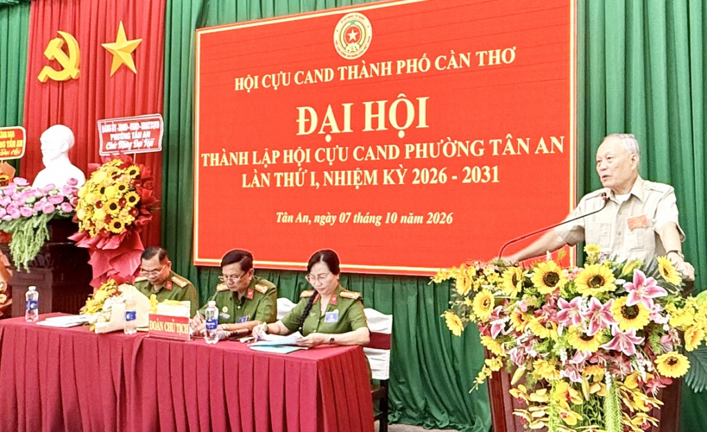 Cần Thơ: Thành lập Hội Cựu CAND phường Tân An, nhiệm kỳ 2026 - 2031