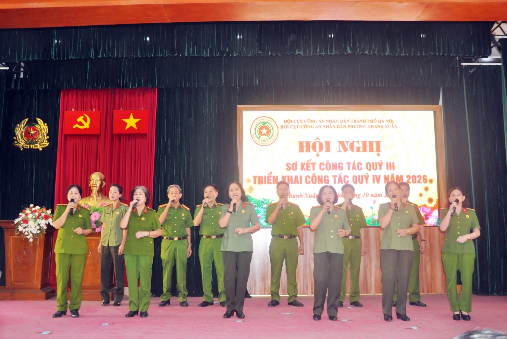 Hà Nội: Hội Cựu CAND phường Thanh Xuân sơ kết công tác quý III/2026 và kết nạp hội viên mới