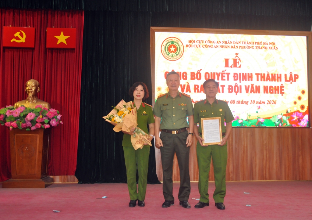 Hà Nội: Hội Cựu CAND phường Thanh Xuân sơ kết công tác quý III/2026 và kết nạp hội viên mới