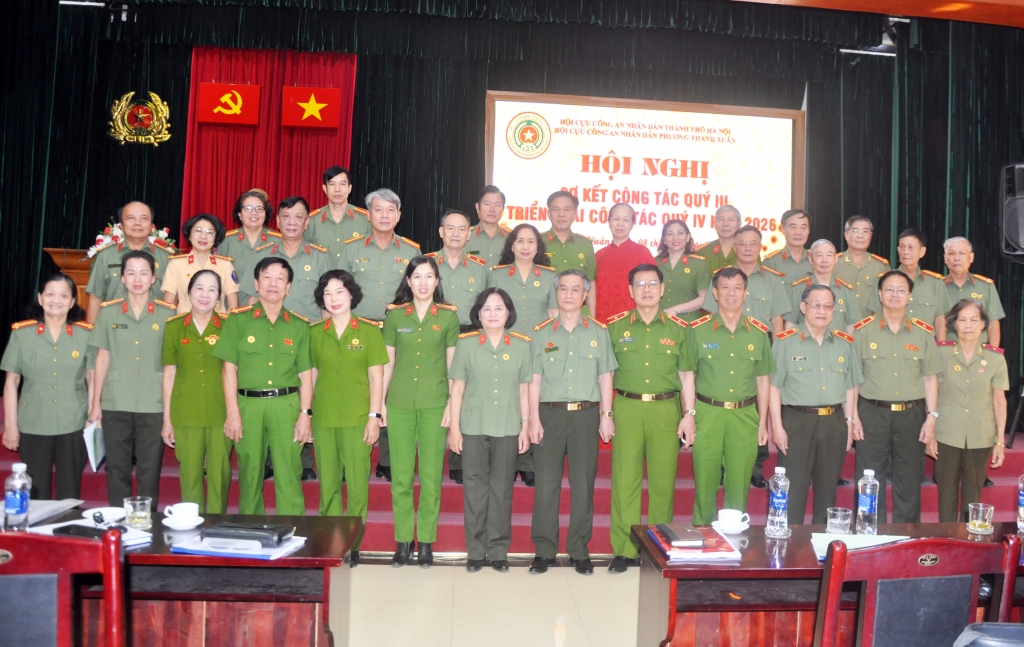 Hà Nội: Hội Cựu CAND phường Thanh Xuân sơ kết công tác quý III/2026 và kết nạp hội viên mới