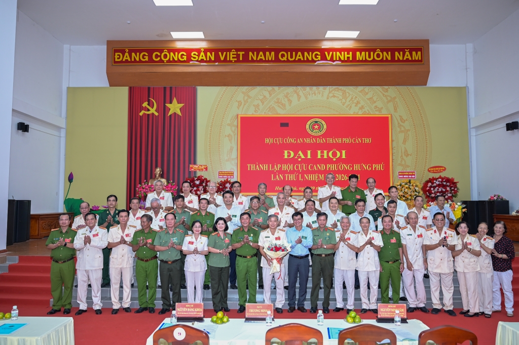 Cần Thơ: Thành lập Hội Cựu CAND phường Hưng Phú, nhiệm kỳ 2026 - 2031