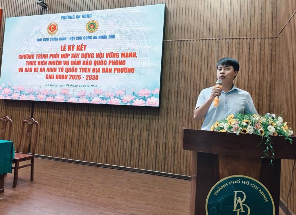 TP.HCM: Ký kết chương trình phối hợp giữa Hội Cựu Chiến binh và Hội Cựu CAND phường An Đông