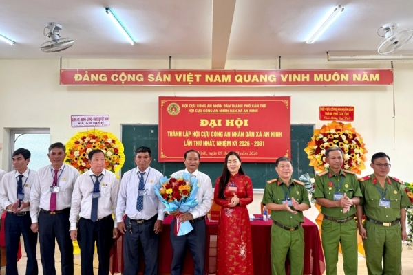 Cần Thơ: Thành lập Hội Cựu CAND xã An Ninh, nhiệm kỳ 2026 - 2031