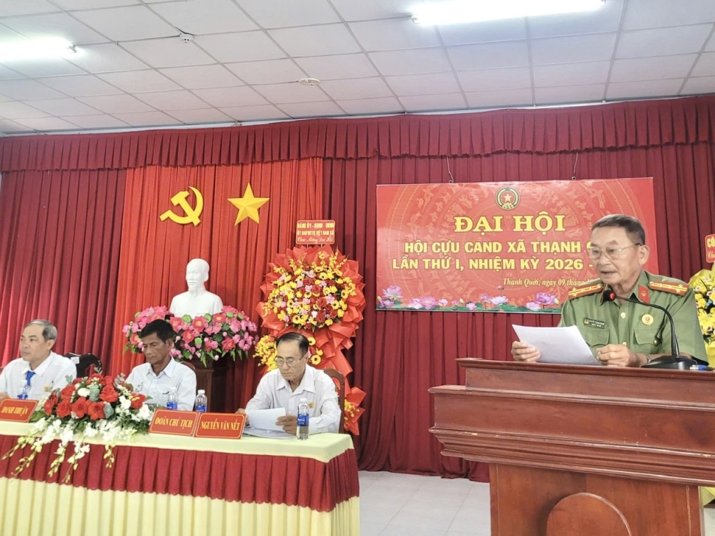 Cần Thơ: Thành lập Hội Cựu CAND xã Thạnh Quới, nhiệm kỳ 2026 - 2031