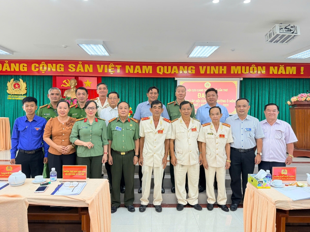 Cần Thơ: Thành lập Hội Cựu CAND phường Ô Môn, nhiệm kỳ 2026 - 2031