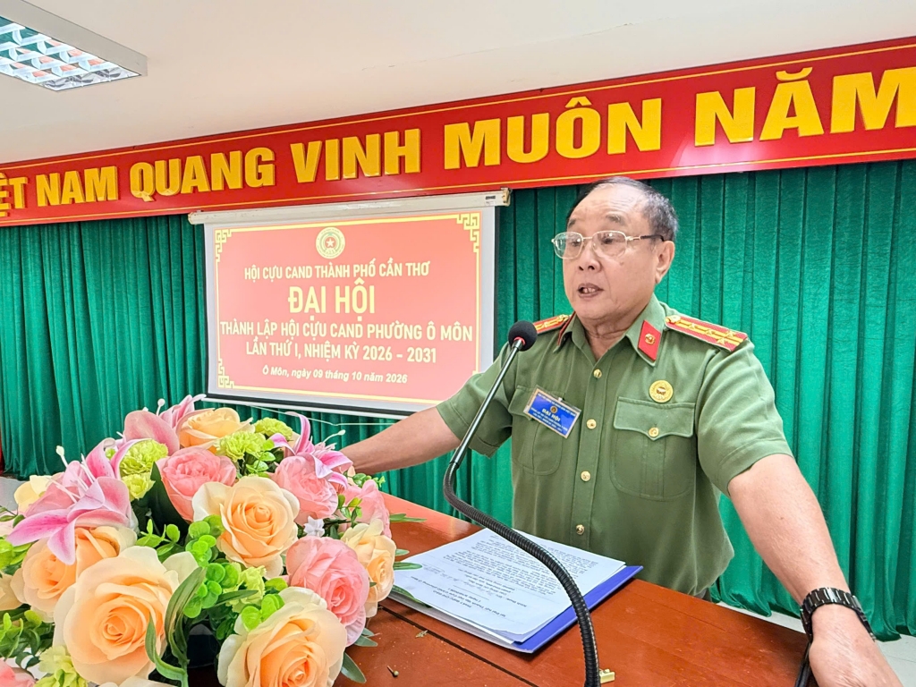 Cần Thơ: Thành lập Hội Cựu CAND phường Ô Môn, nhiệm kỳ 2026 - 2031