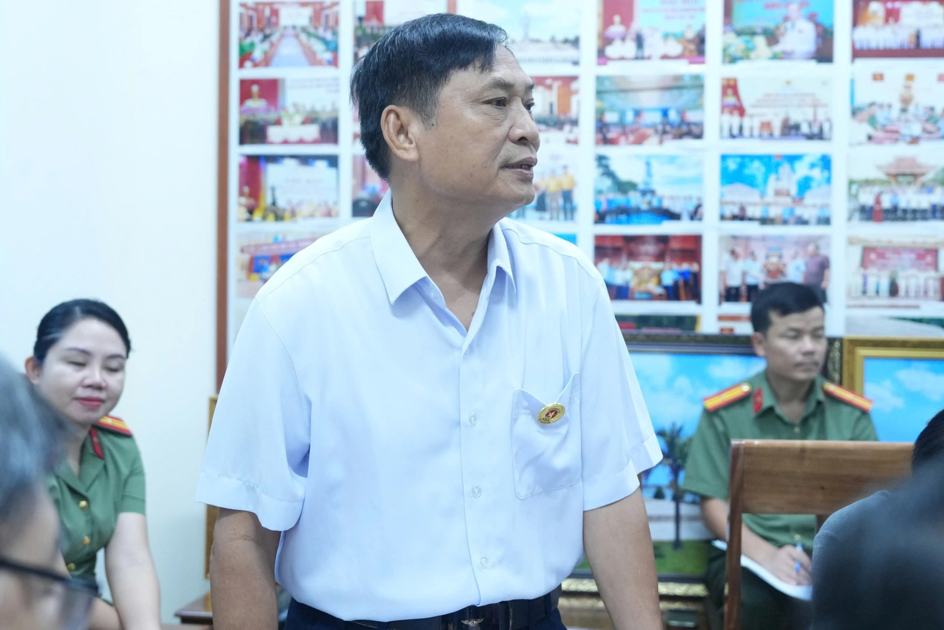 Nghệ An: Đại tá Phạm Hữu Trường, Phó Giám đốc Công an tỉnh làm việc với Hội Cựu CAND tỉnh