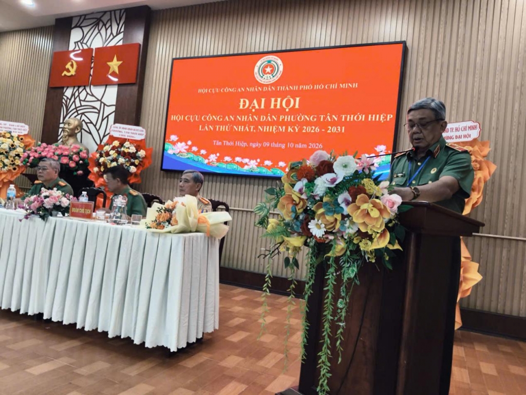 TP.HCM: Thành lập Hội Cựu CAND phường Tân Thới Hiệp, nhiệm kỳ 2026 - 2031