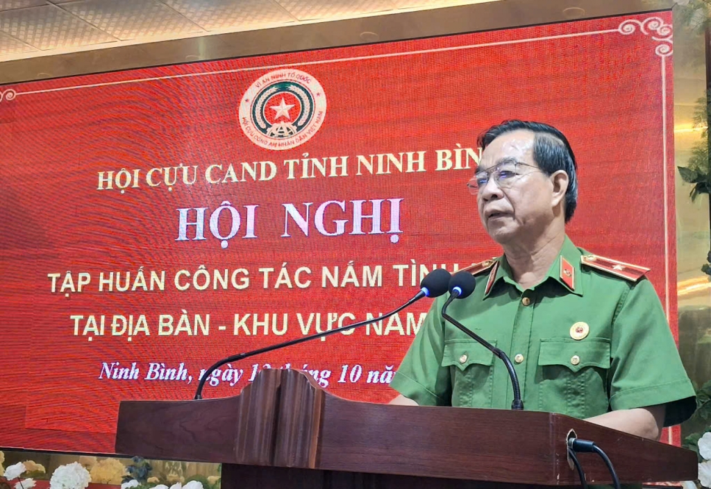 Hội Cựu CAND tỉnh Ninh Bình tập huấn công tác nắm tình hình địa bàn