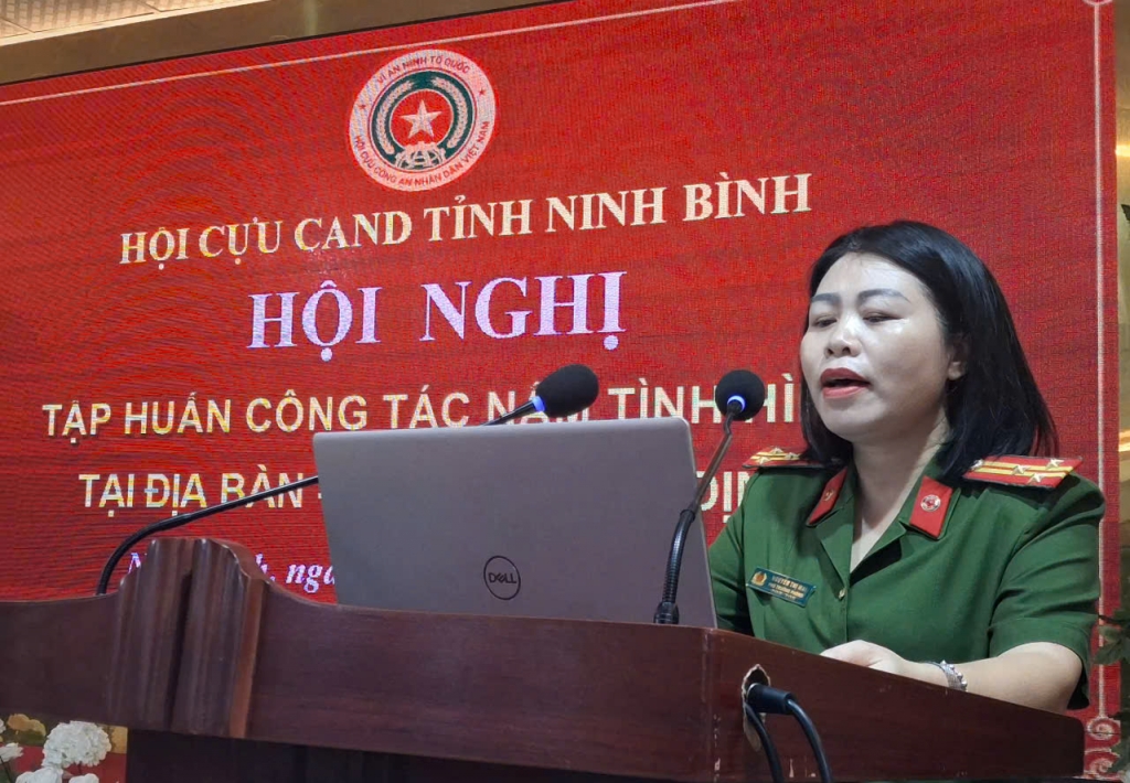 Hội Cựu CAND tỉnh Ninh Bình tập huấn công tác nắm tình hình địa bàn
