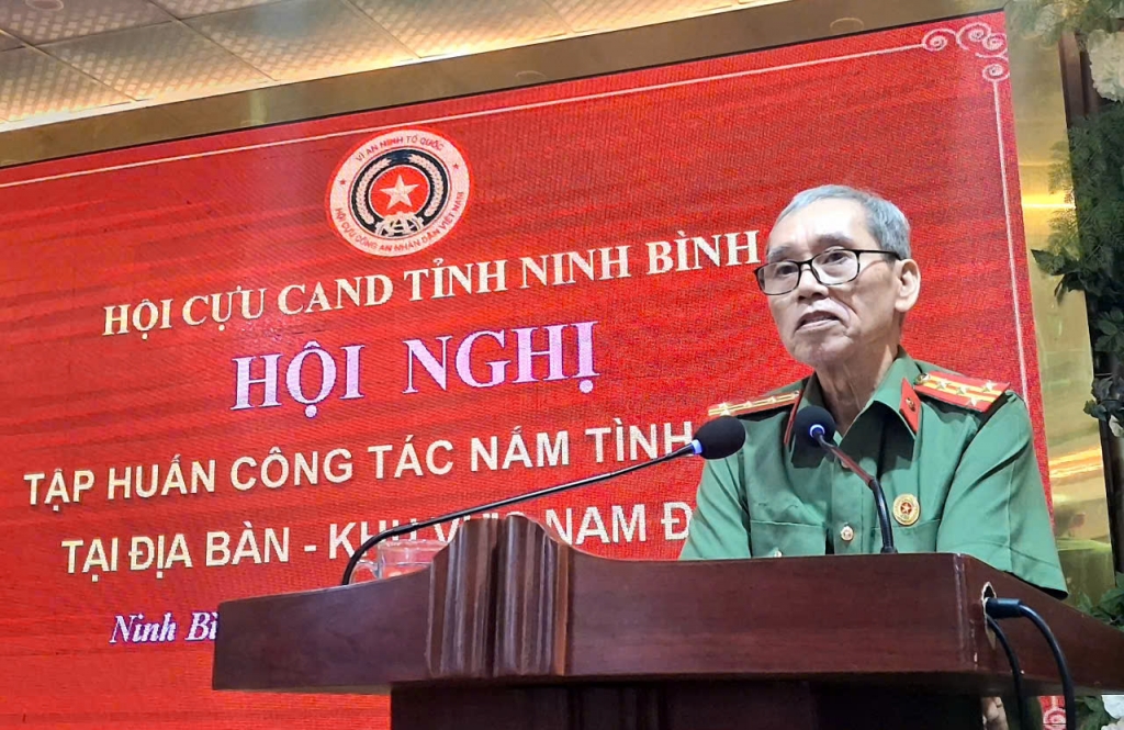 Hội Cựu CAND tỉnh Ninh Bình tập huấn công tác nắm tình hình địa bàn