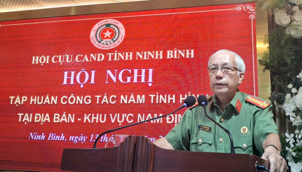 Hội Cựu CAND tỉnh Ninh Bình tập huấn công tác nắm tình hình địa bàn