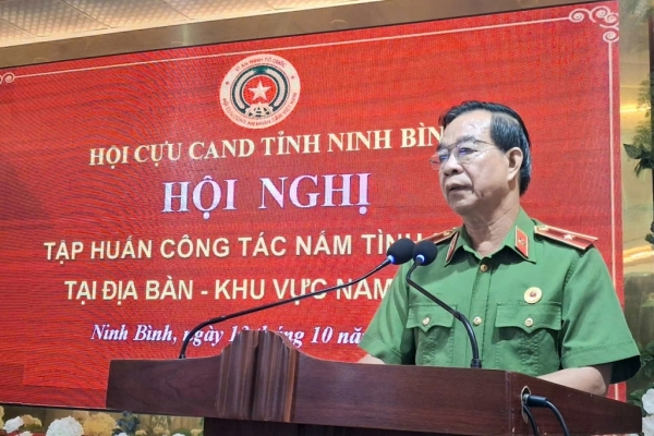 Hội Cựu CAND tỉnh Ninh Bình tập huấn công tác nắm tình hình địa bàn