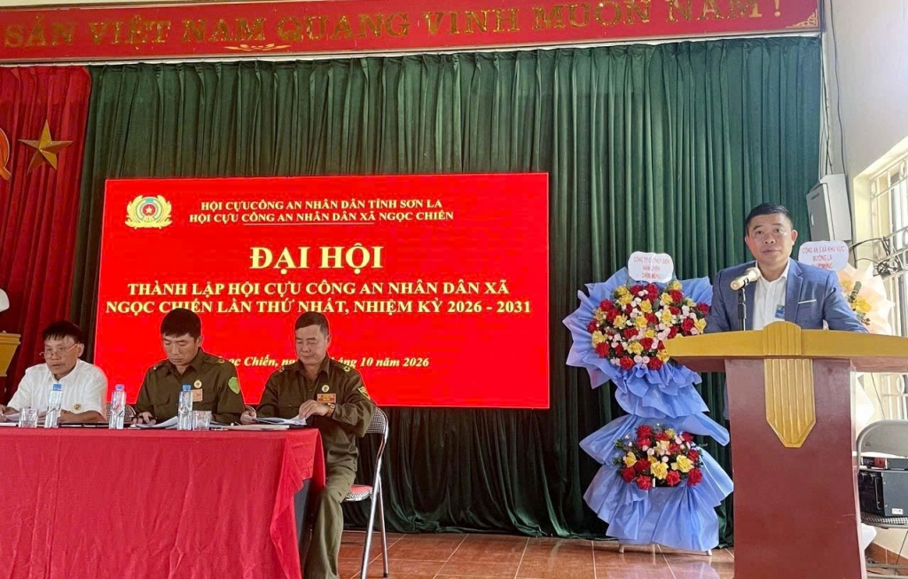 Sơn La: Thành lập Hội Cựu CAND xã Ngọc Chiến, nhiệm kỳ 2026 - 2031