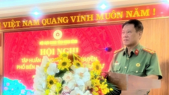 Ninh Bình: Hội Cựu CAND phường Phủ Lý tập huấn công tác phổ biến, tuyên truyền pháp luật về ANTT