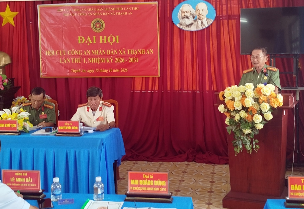 Cần Thơ: Thành lập Hội Cựu CAND xã Thạnh An, nhiệm kỳ 2026 - 2031