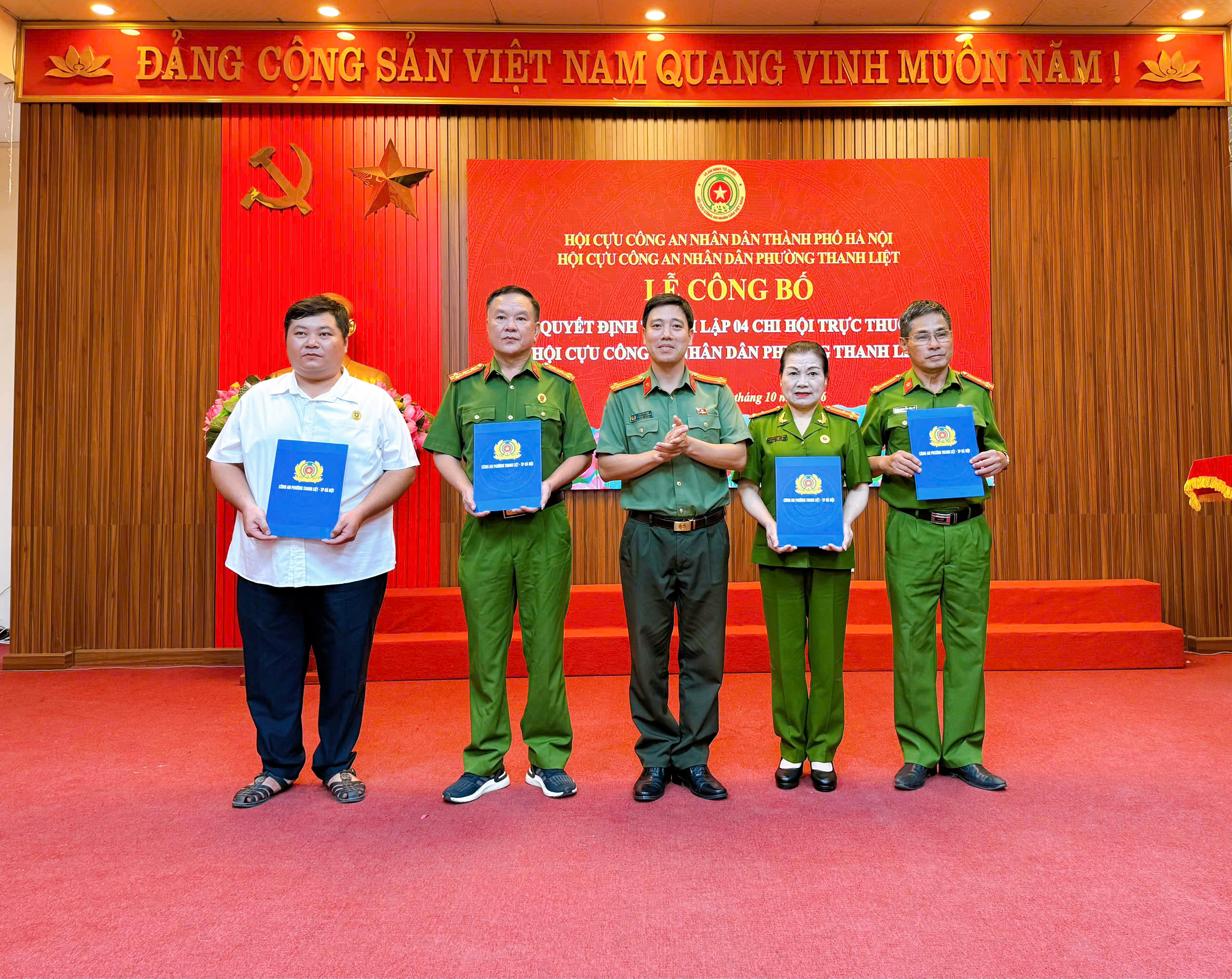 Hội Cựu CAND phường Thanh Liệt thành lập các Chi hội trực thuộc