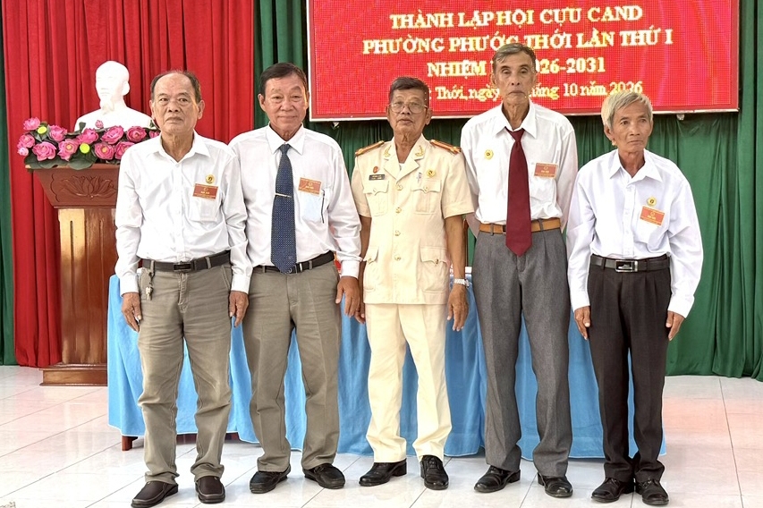 Cần Thơ: Thành lập Hội Cựu CAND phường Phước Thới, nhiệm kỳ 2026 - 2031