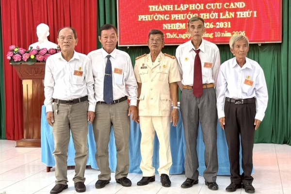 Cần Thơ: Thành lập Hội Cựu CAND phường Phước Thới, nhiệm kỳ 2026 - 2031