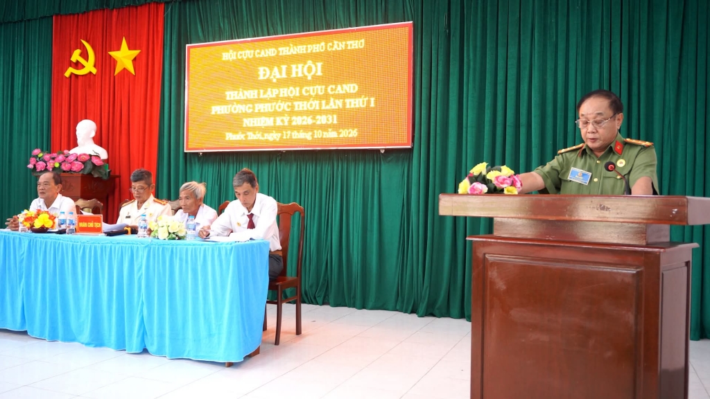 Cần Thơ: Thành lập Hội Cựu CAND phường Phước Thới, nhiệm kỳ 2026 - 2031