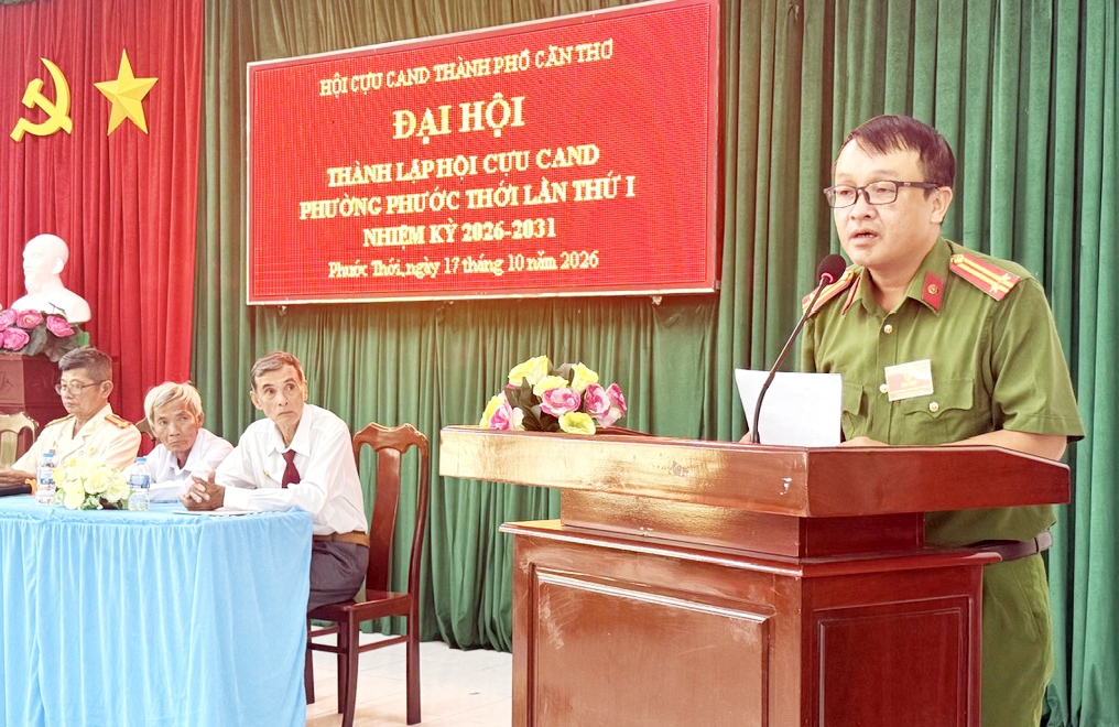 Cần Thơ: Thành lập Hội Cựu CAND phường Phước Thới, nhiệm kỳ 2026 - 2031