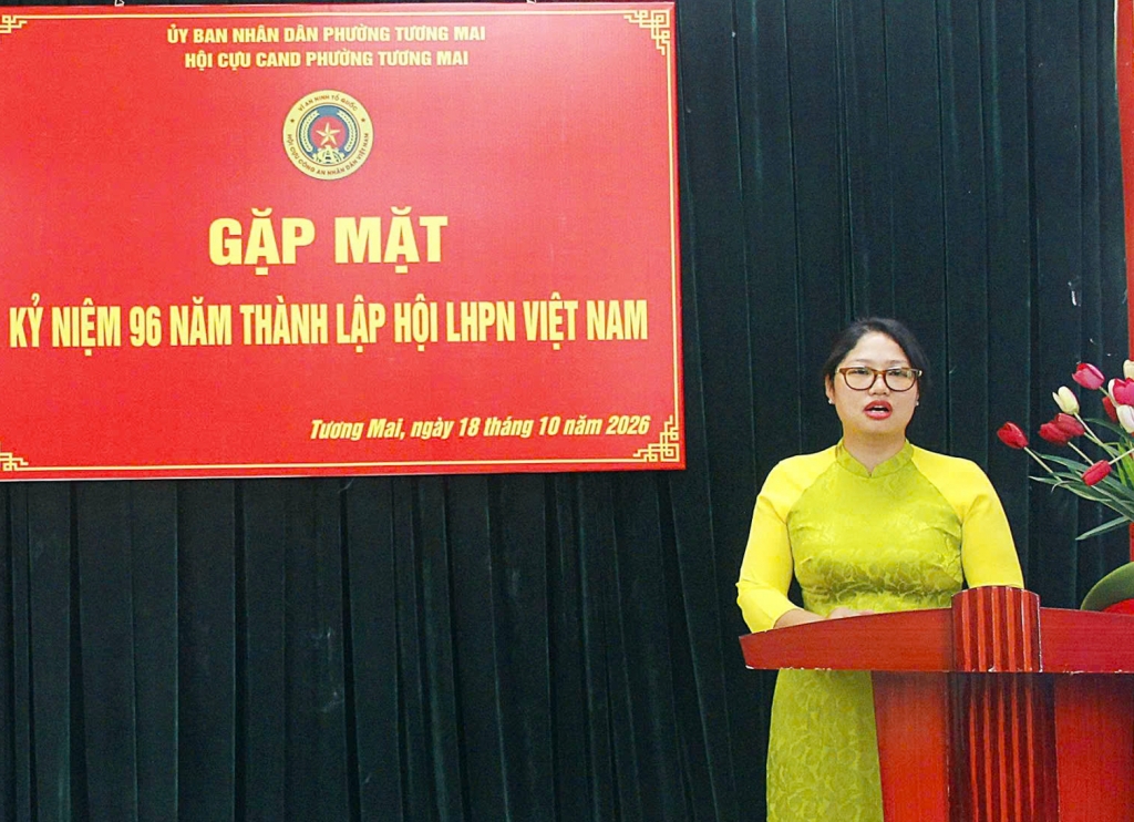 Hà Nội: Hội Cựu CAND phường Tương Mai gặp mặt nữ hội viên nhân Ngày Phụ nữ Việt Nam 20/10