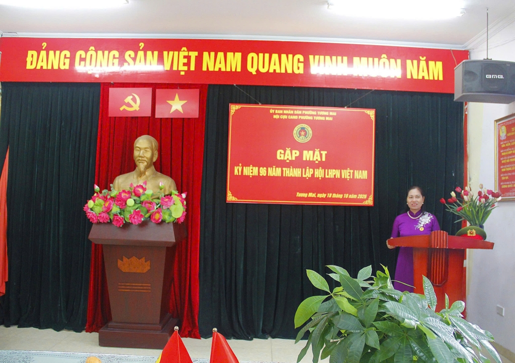 Hà Nội: Hội Cựu CAND phường Tương Mai gặp mặt nữ hội viên nhân Ngày Phụ nữ Việt Nam 20/10