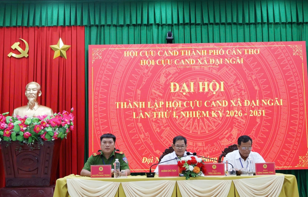 Cần Thơ: Thành lập Hội Cựu CAND xã Đại Ngãi, nhiệm kỳ 2026 - 2031