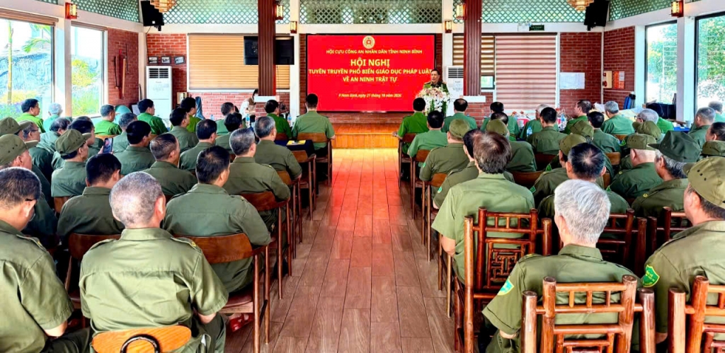 Ninh Bình: Hội Cựu CAND phường Nam Định tuyên truyên, phổ biến, giáo dục pháp luật về an ninh, trật tự ở cơ sở