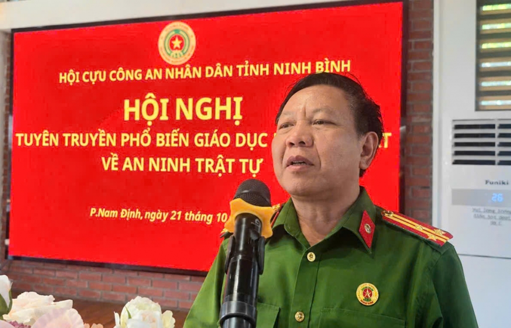 Ninh Bình: Hội Cựu CAND phường Nam Định tuyên truyên, phổ biến, giáo dục pháp luật về an ninh, trật tự ở cơ sở