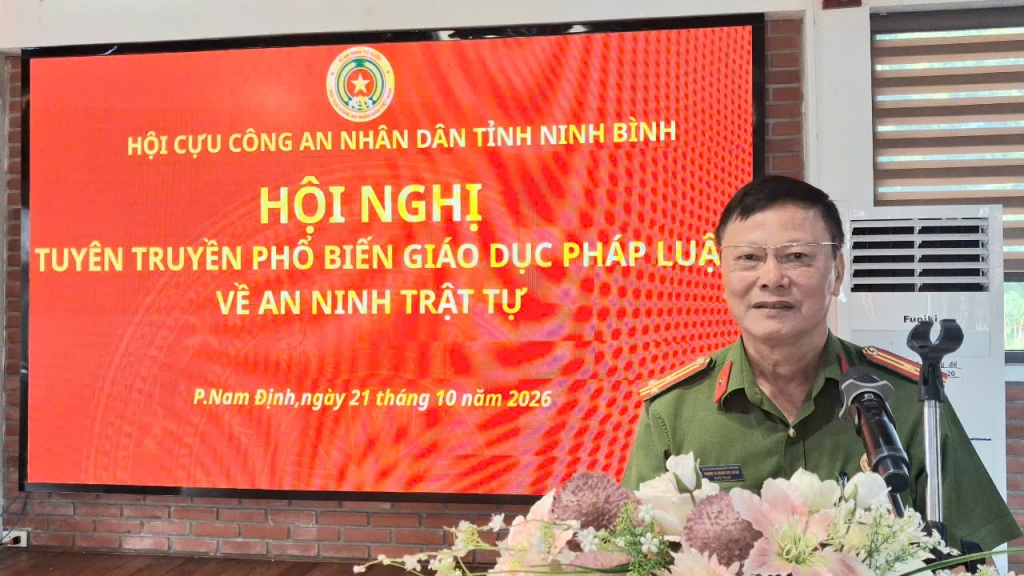 Ninh Bình: Hội Cựu CAND phường Nam Định tuyên truyền, phổ biến, giáo dục pháp luật về ANTT ở cơ sở