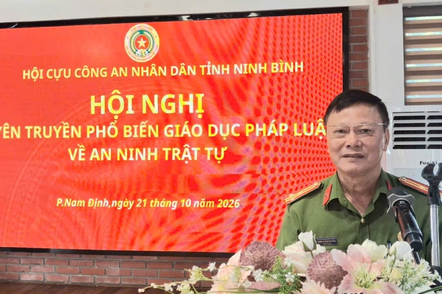 Ninh Bình: Hội Cựu CAND phường Nam Định tuyên truyền, phổ biến, giáo dục pháp luật về ANTT ở cơ sở