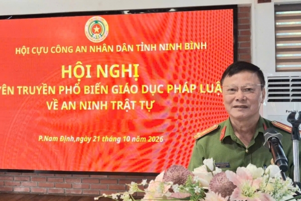 Ninh Bình: Hội Cựu CAND phường Nam Định tuyên truyền, phổ biến, giáo dục pháp luật về ANTT ở cơ sở