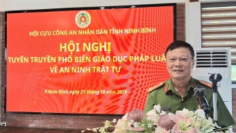 Ninh Bình: Hội Cựu CAND phường Nam Định tuyên truyền, phổ biến, giáo dục pháp luật về ANTT ở cơ sở
