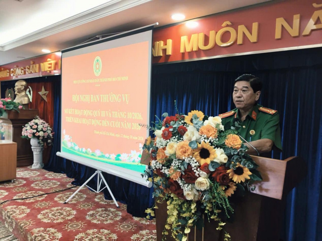 Hội Cựu CAND TP.HCM: Tăng cường phối hợp giữ gìn ANTT và đẩy mạnh phong trào thi đua quý 4/2026 Hội Cựu CAND TP.HCM: Tăng cường phối hợp giữ gìn ANTT và đẩy mạnh phong trào thi đua quý 4/2026