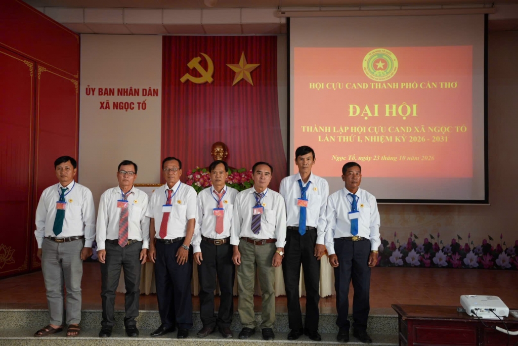 Cần Thơ: Thành lập Hội Cựu CAND xã Ngọc Tố, nhiệm kỳ 2026 - 2031
