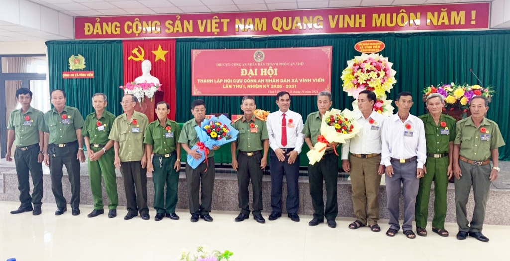 Cần Thơ: Thành lập Hội Cựu CAND xã Vĩnh Viễn, nhiệm kỳ 2026 - 2031