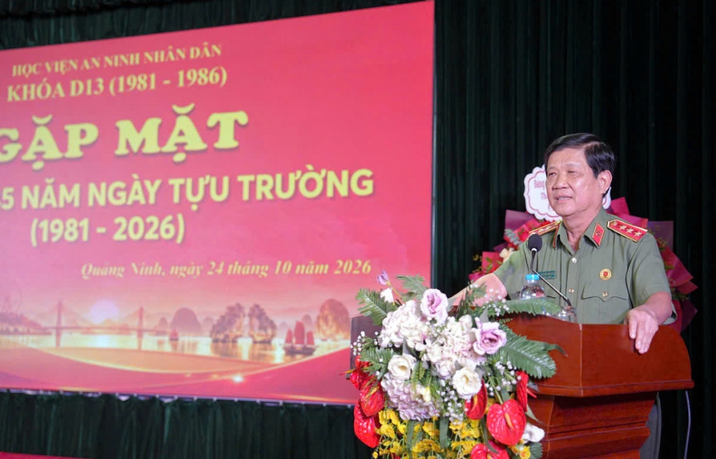 Cựu sinh viên D13 Học viện An ninh nhân dân: 45 năm hội ngộ, tri ân và viết tiếp truyền thống
