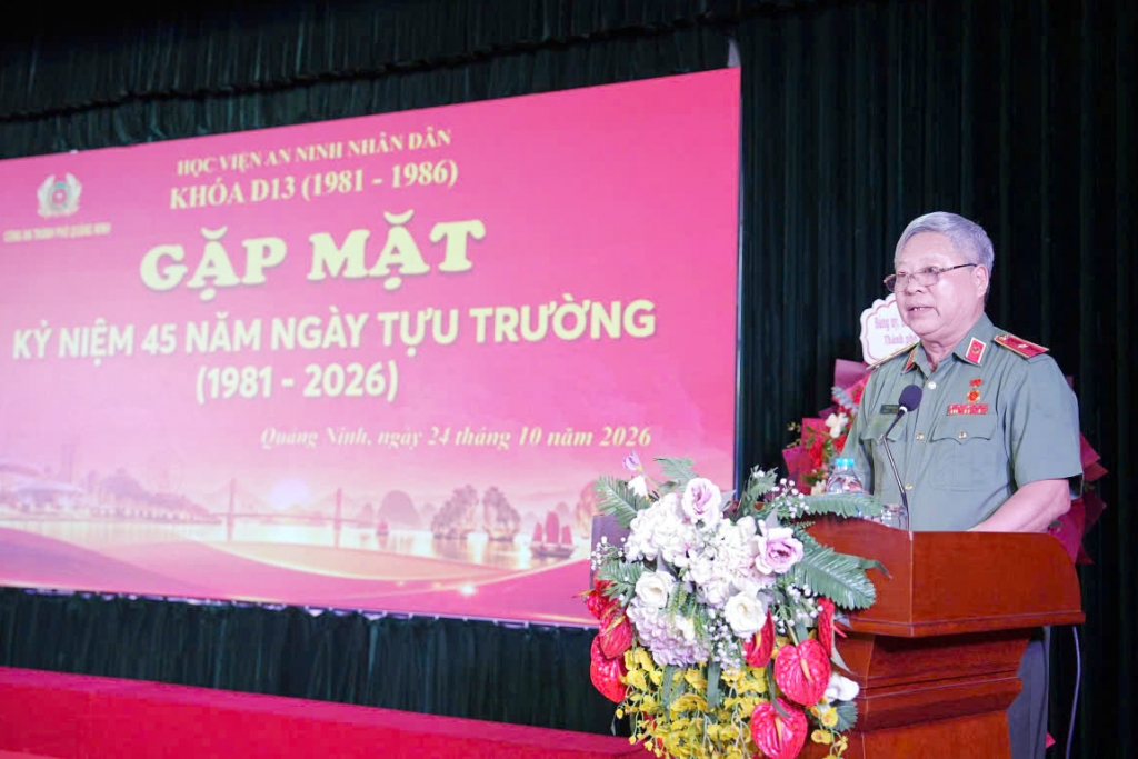 Cựu sinh viên D13 Học viện An ninh nhân dân: 45 năm hội ngộ, tri ân và viết tiếp truyền thống