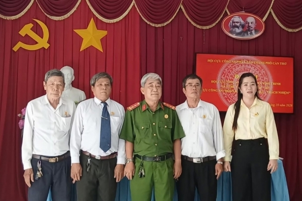 Cần Thơ: Thành lập Hội Cựu CAND xã Cù Lao Dung và xã Vĩnh Trinh, nhiệm kỳ 2026 - 2031