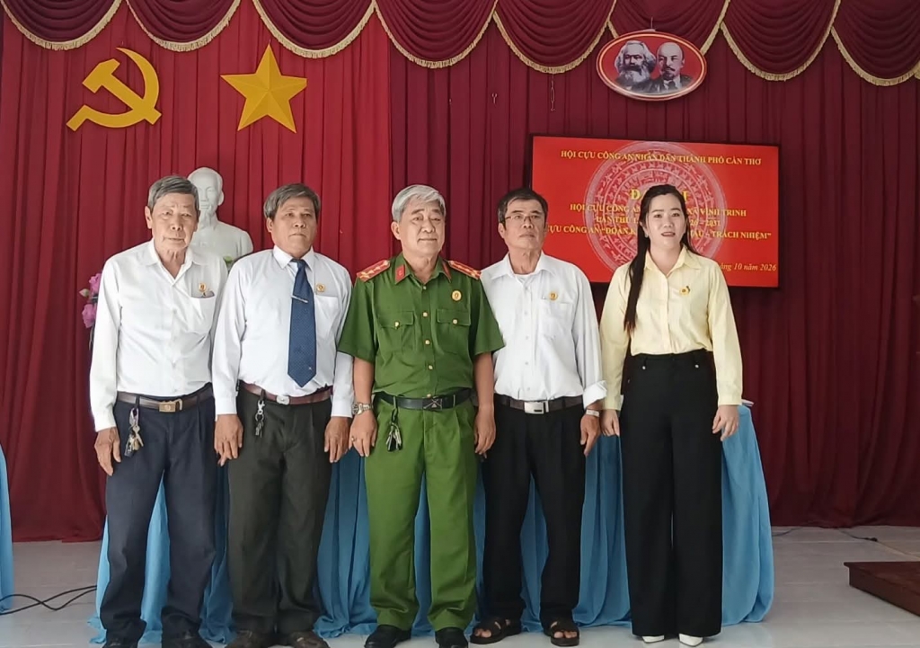 Cần Thơ: Thành lập Hội Cựu CAND xã Cù Lao Dung và xã Vĩnh Trinh, nhiệm kỳ 2026 - 2031