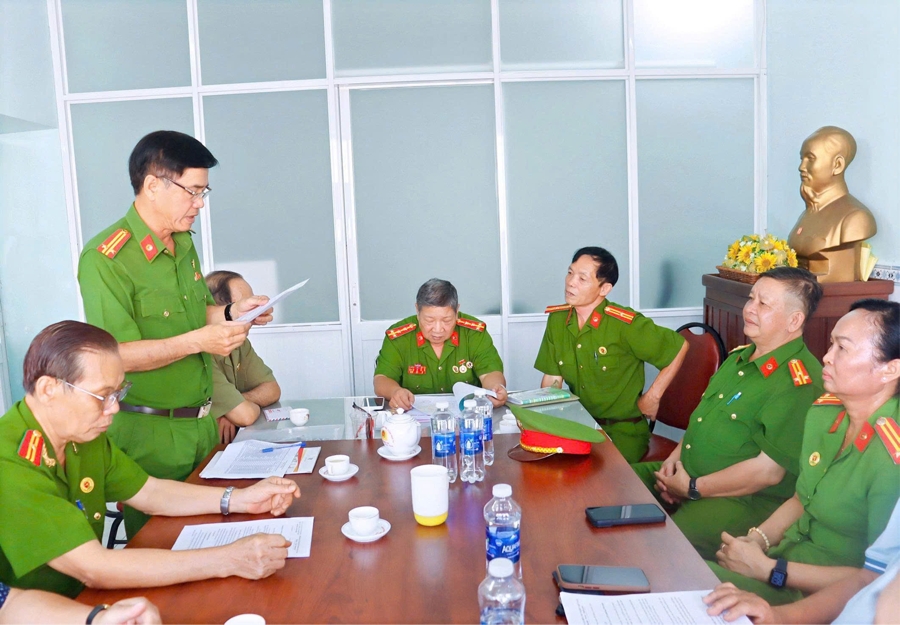 TP.HCM: Hội Cựu CAND phường Phú Định kiện toàn tổ chức, ra mắt 6 Chi hội trực thuộc