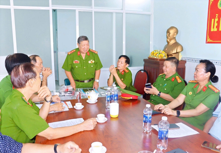 TP.HCM: Hội Cựu CAND phường Phú Định kiện toàn tổ chức, ra mắt 6 Chi hội trực thuộc