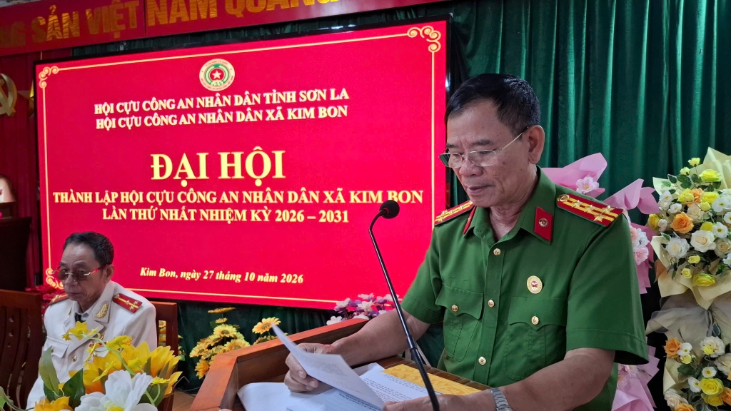 Sơn La: Thành lập Hội Cựu CAND xã Kim Bon, nhiệm kỳ 2026 - 2031