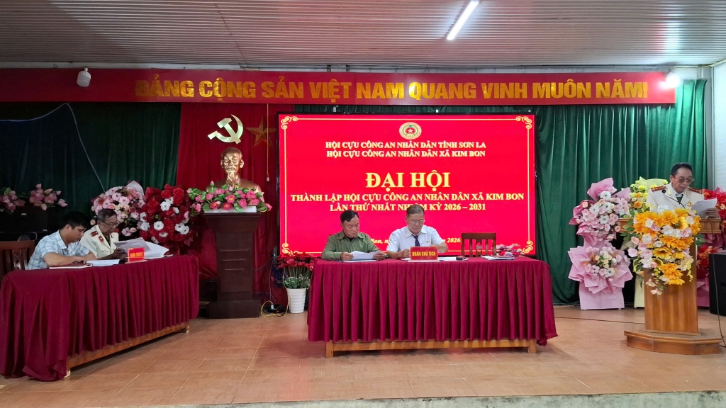 Sơn La: Thành lập Hội Cựu CAND xã Kim Bon, nhiệm kỳ 2026 - 2031