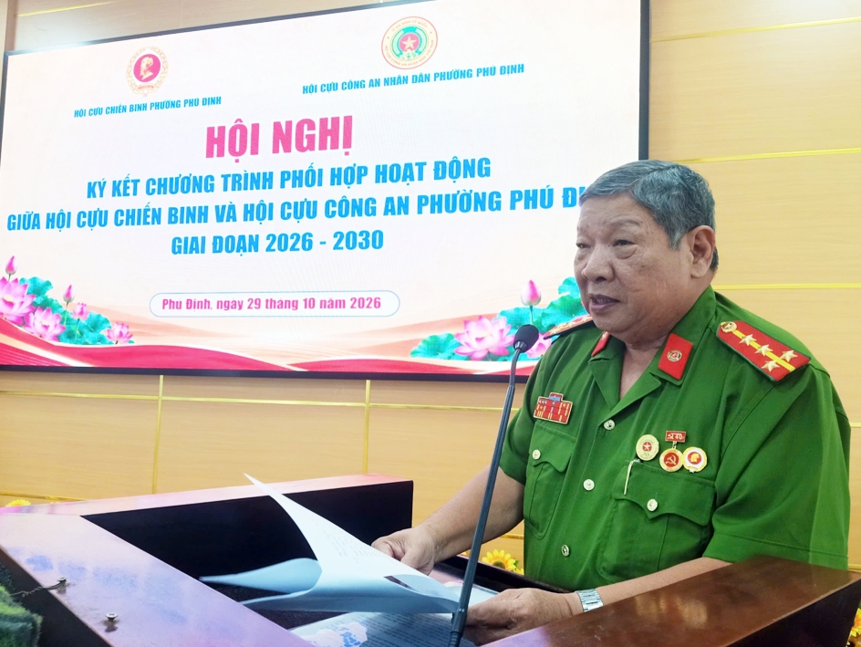 Hội CCB và Cựu CAND phường Phú Định (TP.HCM): Chung sức giữ vững an ninh, quyết tâm xây dựng địa bàn không ma túy