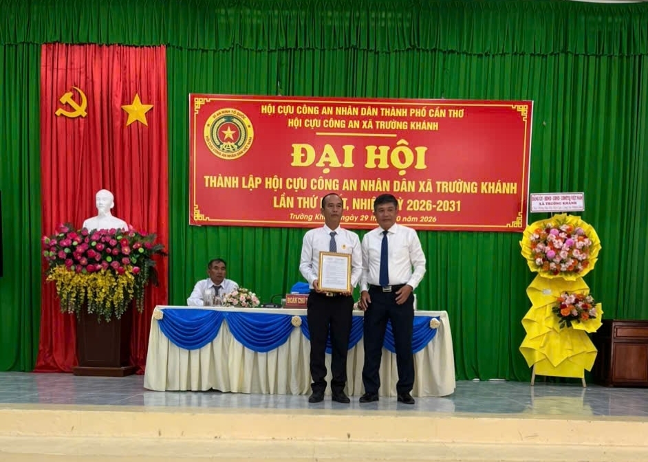 Cần Thơ: Thành lập Hội Cựu CAND xã Trường Khánh, nhiệm kỳ 2026 - 2031